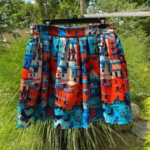 Alice + Olivia Venetian Butterfly Print Skirt